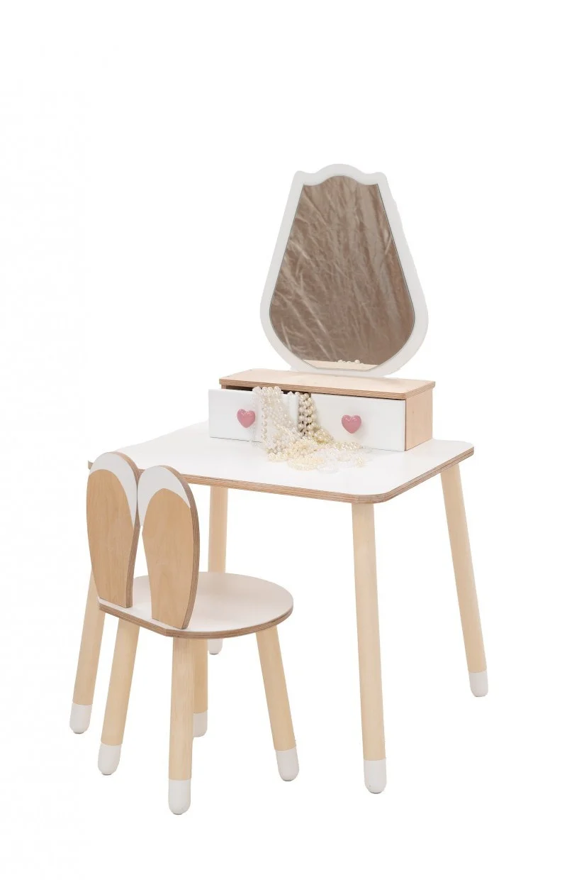Kids’ Dressing Table and Chair with Tulip Mirror, photo 8