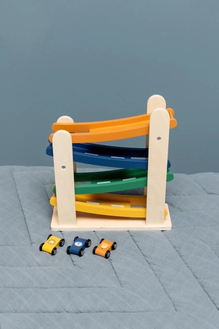 Wooden Car Race Track with 4 Animal Cars, photo 2