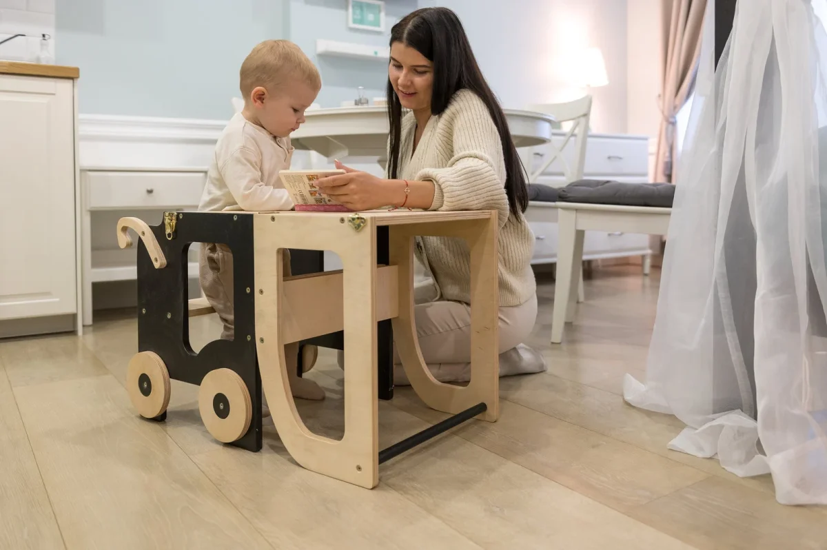 Trolley-Shaped Kitchen Helper and Learning Table, photo 4