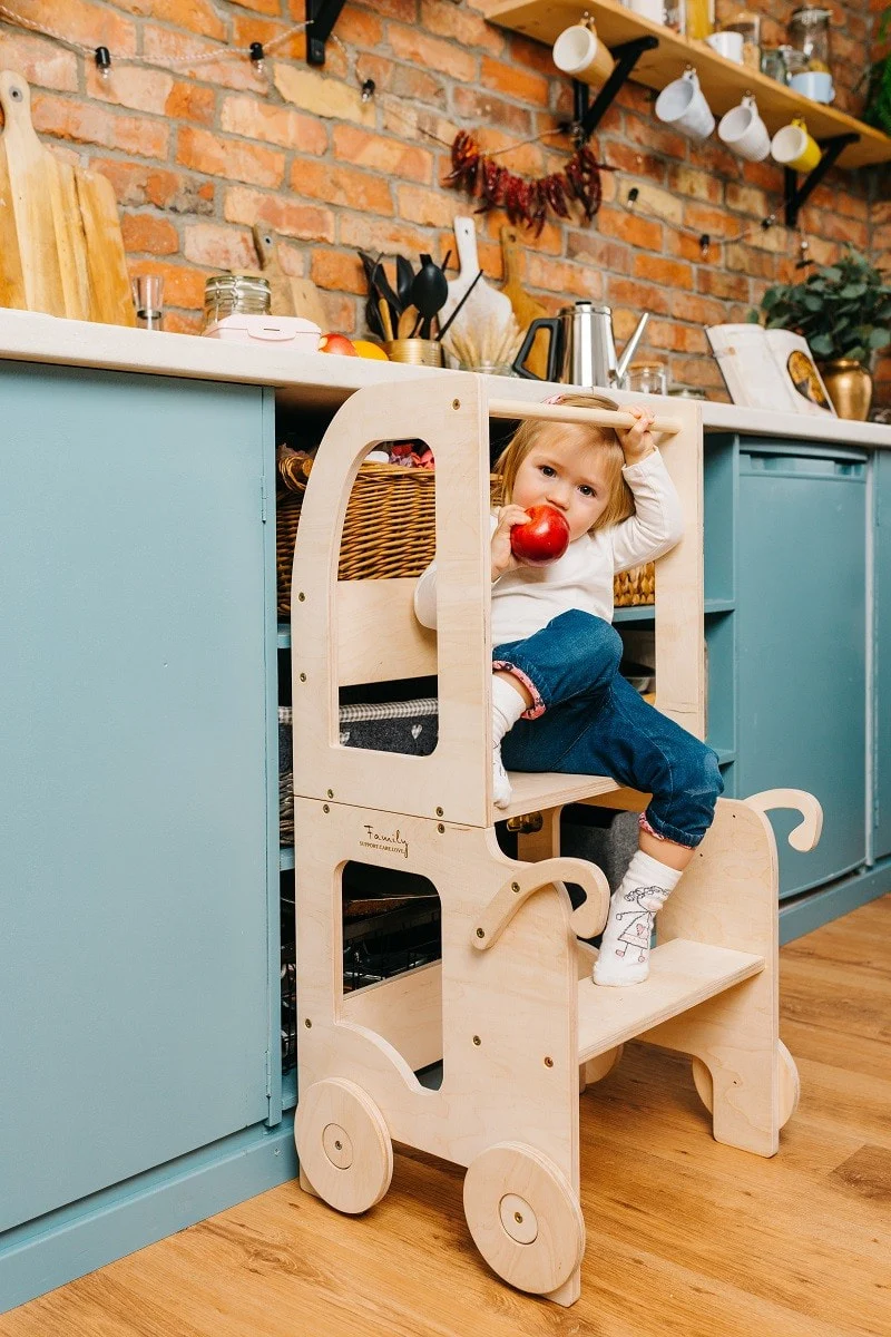 Trolley-Shaped Kitchen Helper and Learning Table, photo 10