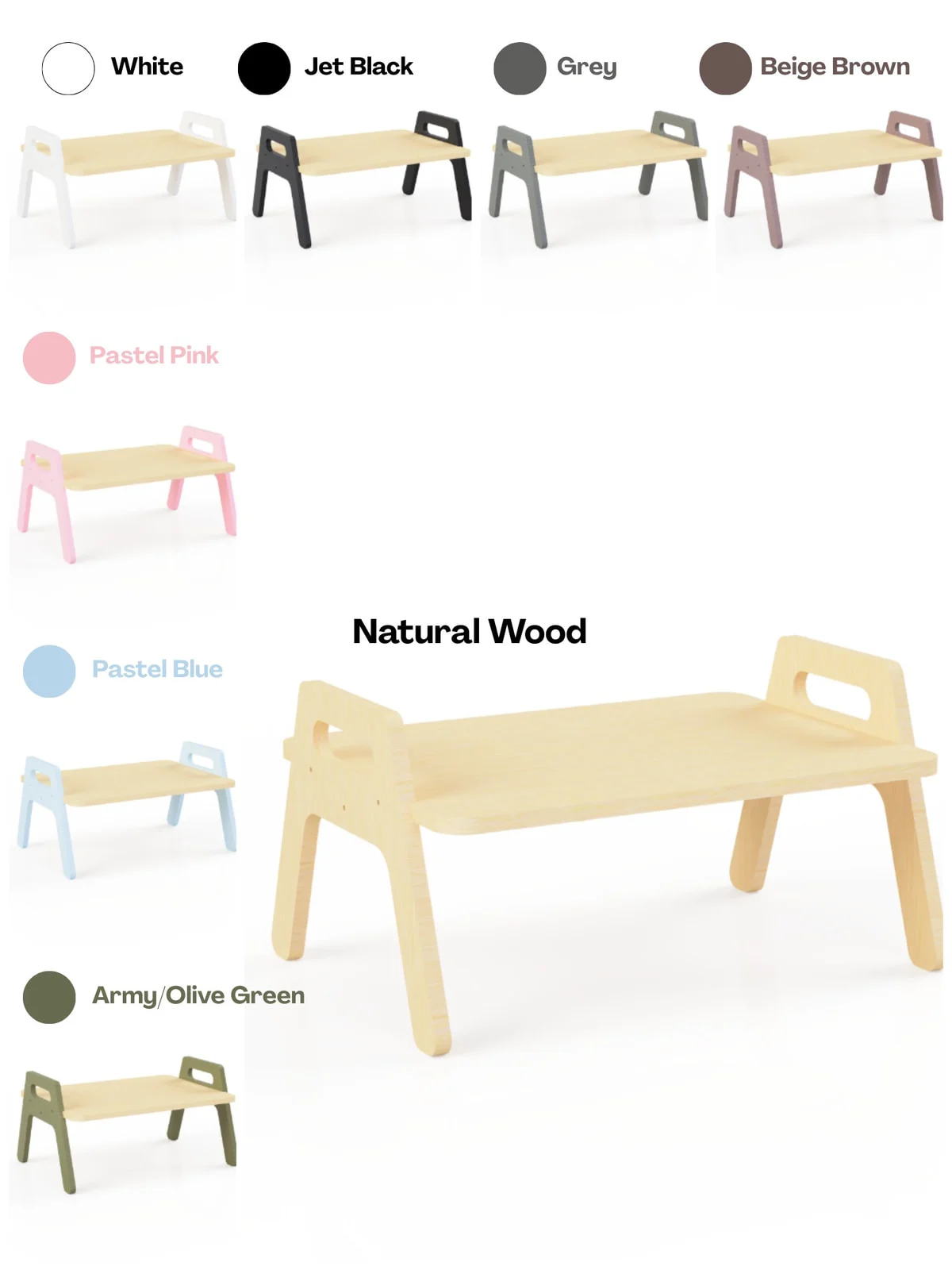 Low Montessori Floor Table for Toddlers, 21 cm, photo 2