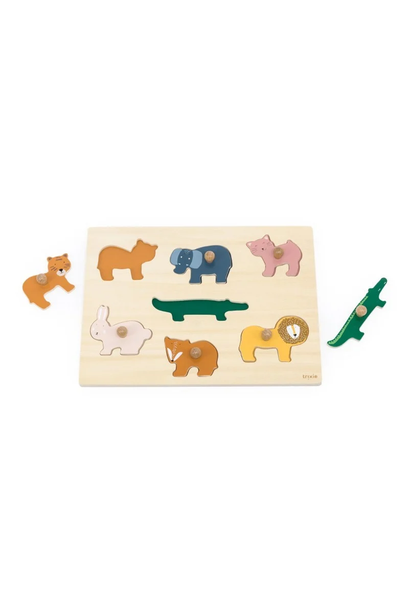 Wooden Animal Puzzle, 7 Pieces