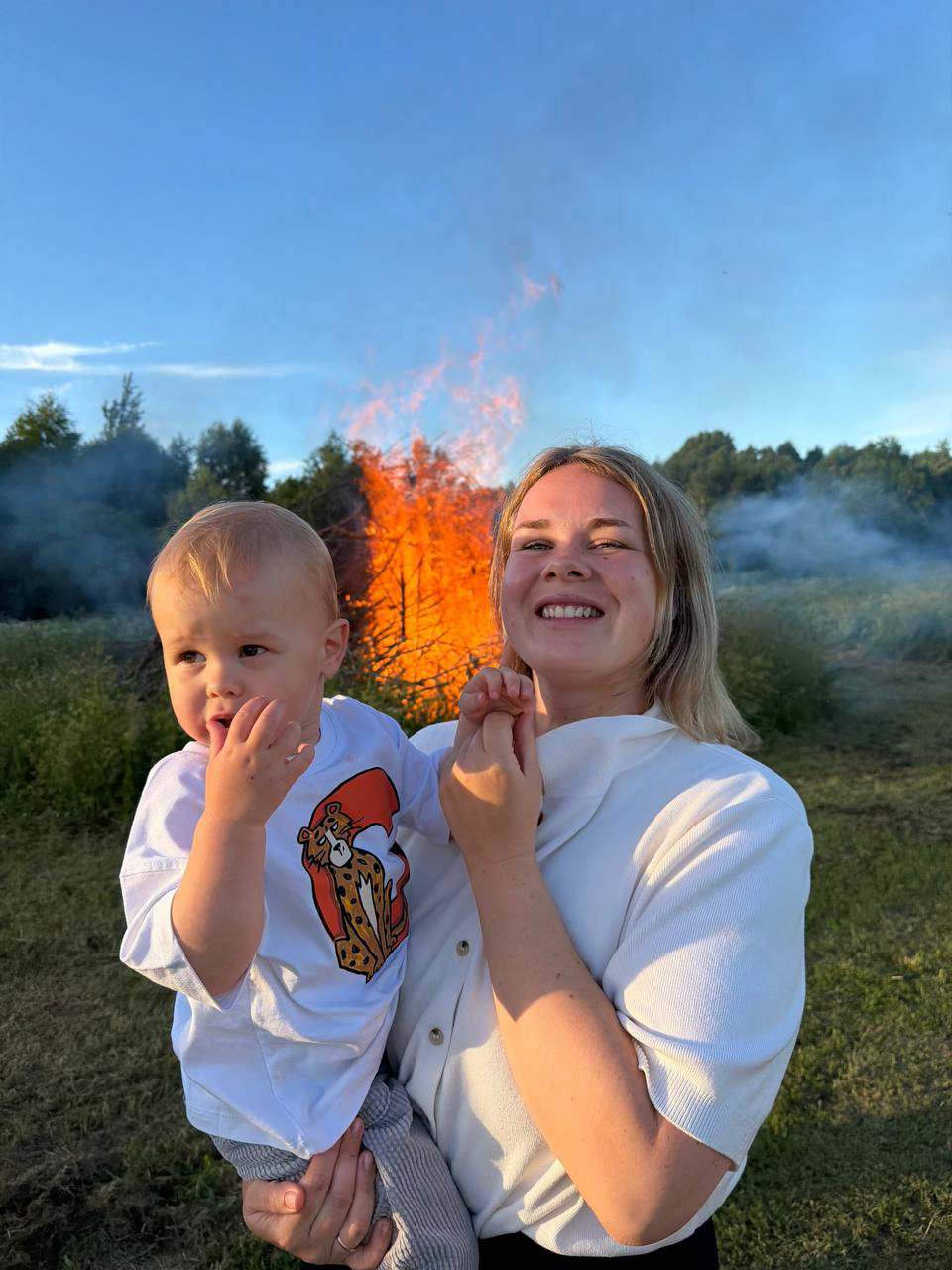Katharina with our son